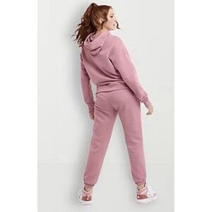 Champion x Urban Outfitters 2 Piece Teddy Fleece Sweatshirt Joggers M Pink